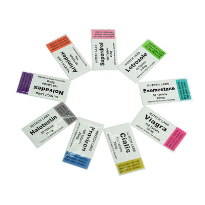 لاصق قوي 25x60mm الهولوغرام 10 مل فيال تسميات ل Primobolan 100mg / Ml