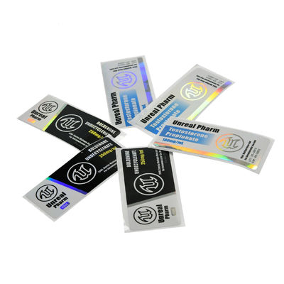 لاصق قوي 25x60mm الهولوغرام 10 مل فيال تسميات ل Primobolan 100mg / Ml