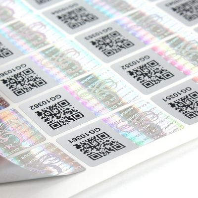 3D مكافحة الهولوغرام وهمية فيال تسمية لاصقة قوية لصناديق الختم