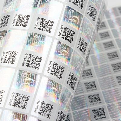 3D مكافحة الهولوغرام وهمية فيال تسمية لاصقة قوية لصناديق الختم