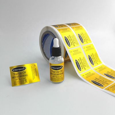 ملصق فينيل PVC مقاوم للحرارة 3.5x7.6 سم 30 مل تسميات زجاجة قطارة