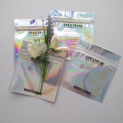 حقيبة رقائق الألمنيوم Ziplock الملونة CMYK بختم ساخن للحقيبة المصنوعة من رقائق الألومنيوم