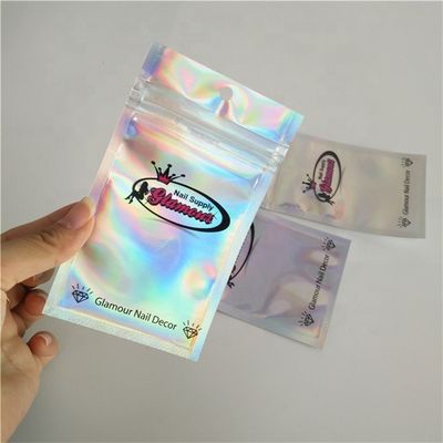 حقيبة رقائق الألمنيوم Ziplock الملونة CMYK بختم ساخن للحقيبة المصنوعة من رقائق الألومنيوم