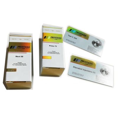 UV Coating 10ml Vial Boxes ، 300gsm صناديق تغليف من الورق المقوى الأبيض