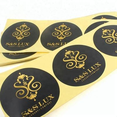 جولة 5 سم قطرها الذهب احباط ملصقات مقاومة الطقس UL المعتمدة