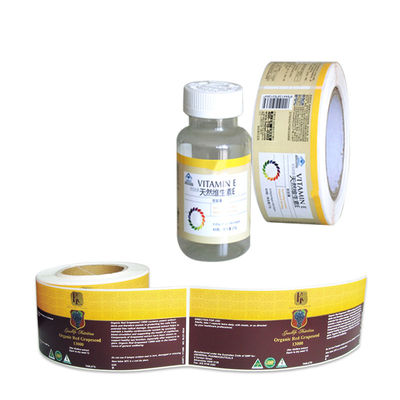 تسميات PET الستيرويد فيال 0.06mm ملصقات تسميات الصيدلة