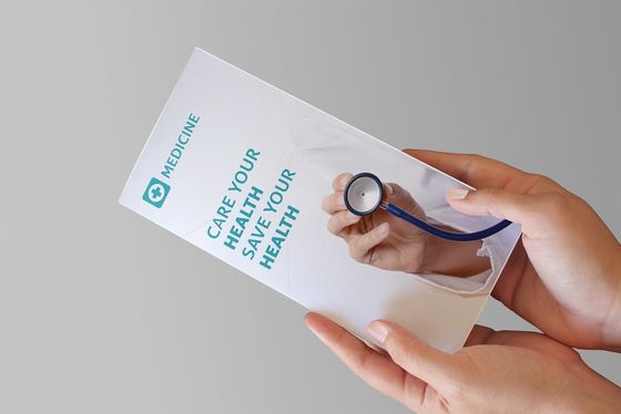128gsm ورق فني A4 طباعة نشرة مخصصة لصناديق الطب
