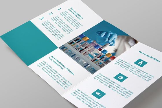 128gsm ورق فني A4 طباعة نشرة مخصصة لصناديق الطب
